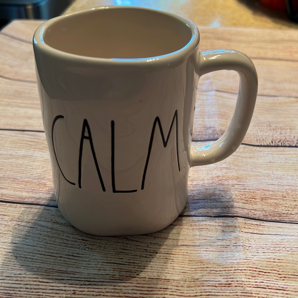 Magenta “CALM” Ceramic Mug